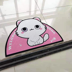 Cartoon Semicircular Welcome Mat