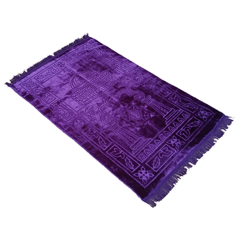 Soft Embroidered Islamic Prayer Rug