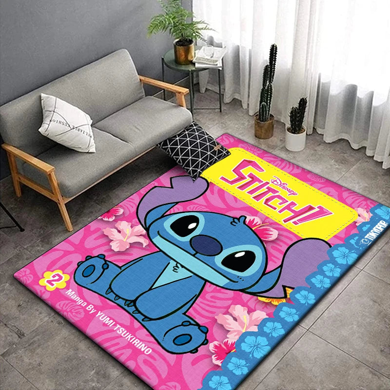 Disney Stitch Cartoon Area Rug