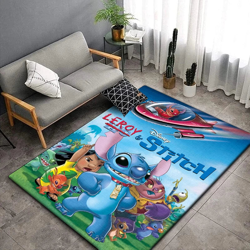 Disney Stitch Cartoon Area Rug