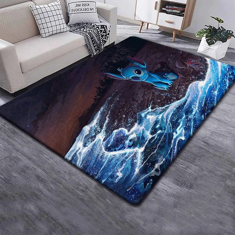 Disney Stitch 3D Cartoon Carpet