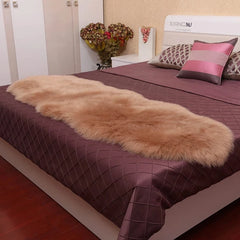 Plush White Sheepskin Bedroom Rug