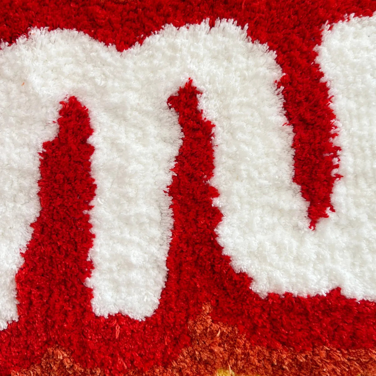 Rainbow Letter Handmade Tufted Rug