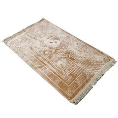 Soft Embroidered Islamic Prayer Rug