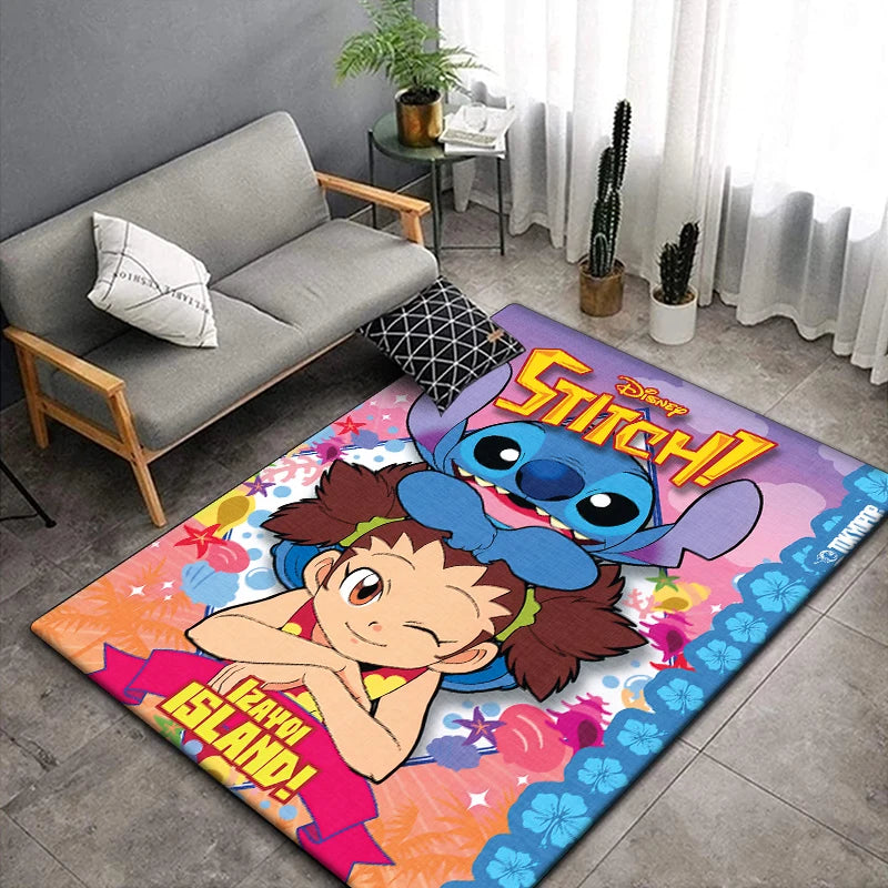 Disney Stitch Cartoon Area Rug