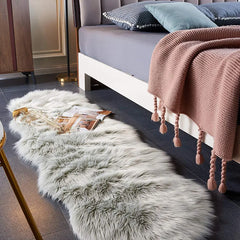 Soft Irregular Faux Fur Rug