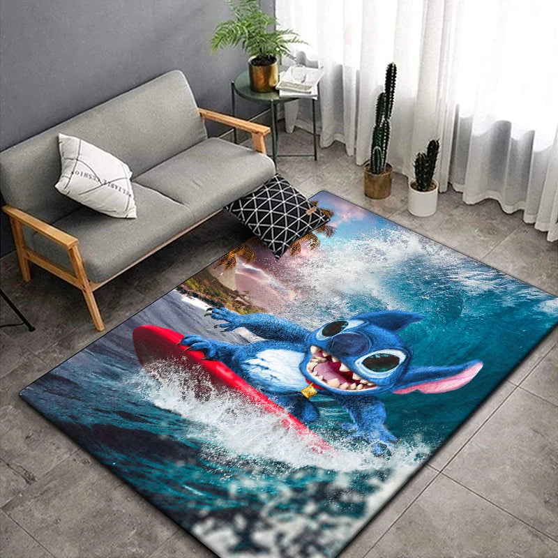 Disney Stitch Cartoon Area Rug