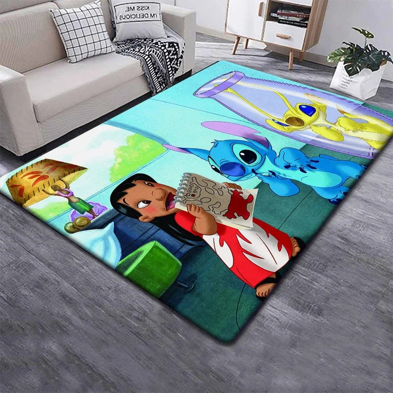 Disney Stitch 3D Cartoon Carpet