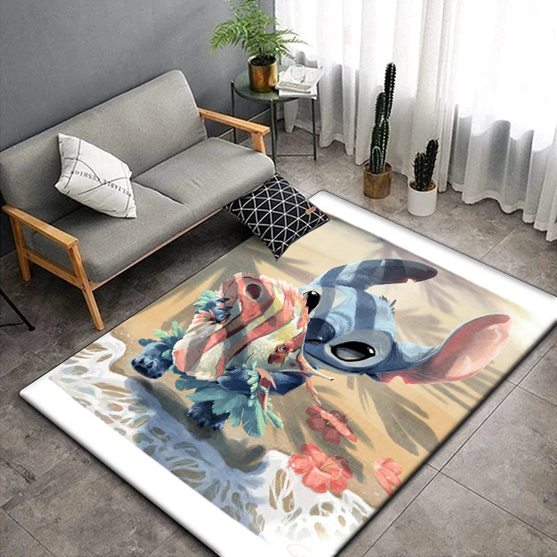 Disney Stitch Cartoon Area Rug