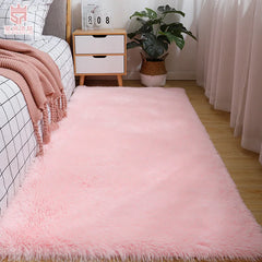 Silk Wool Bedside Blanket Rug