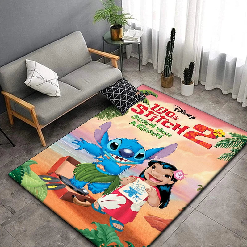 Disney Stitch Cartoon Area Rug