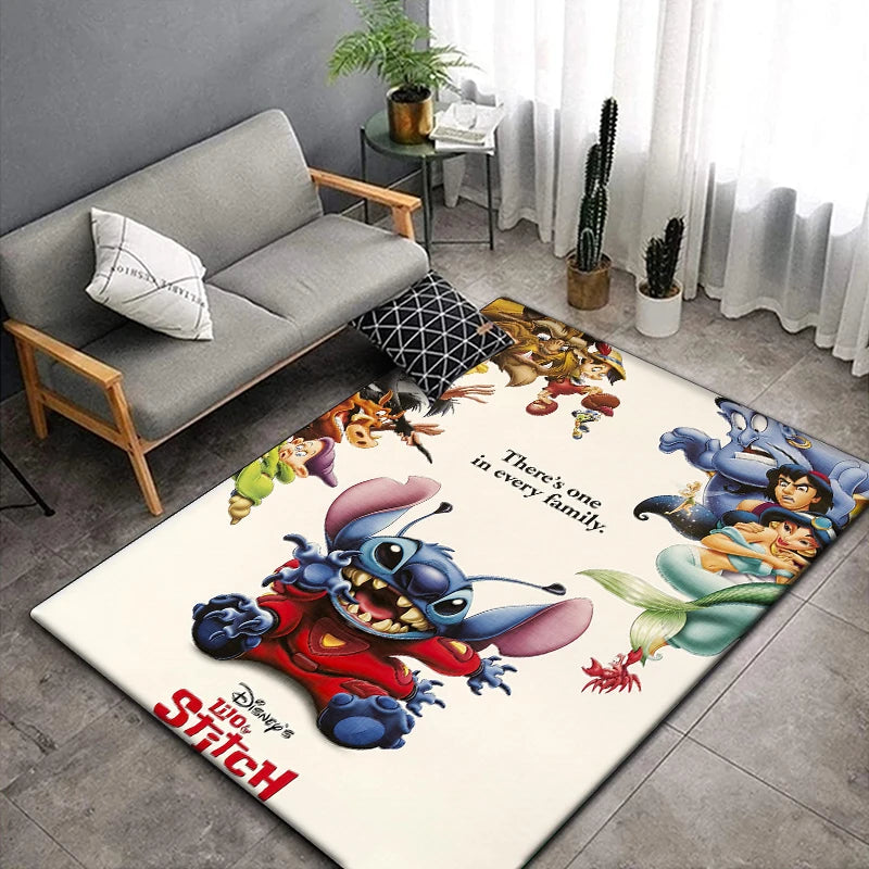 Disney Stitch Cartoon Area Rug