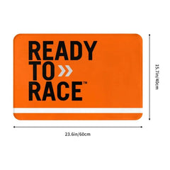 Motorcycle Rider Ready to Race Mat