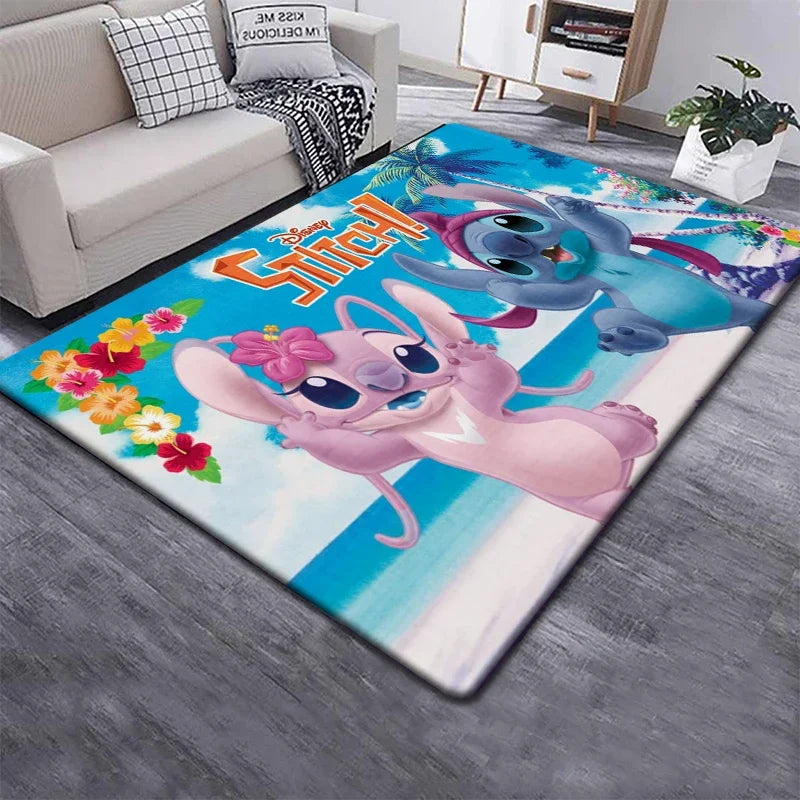 Disney Stitch 3D Cartoon Carpet