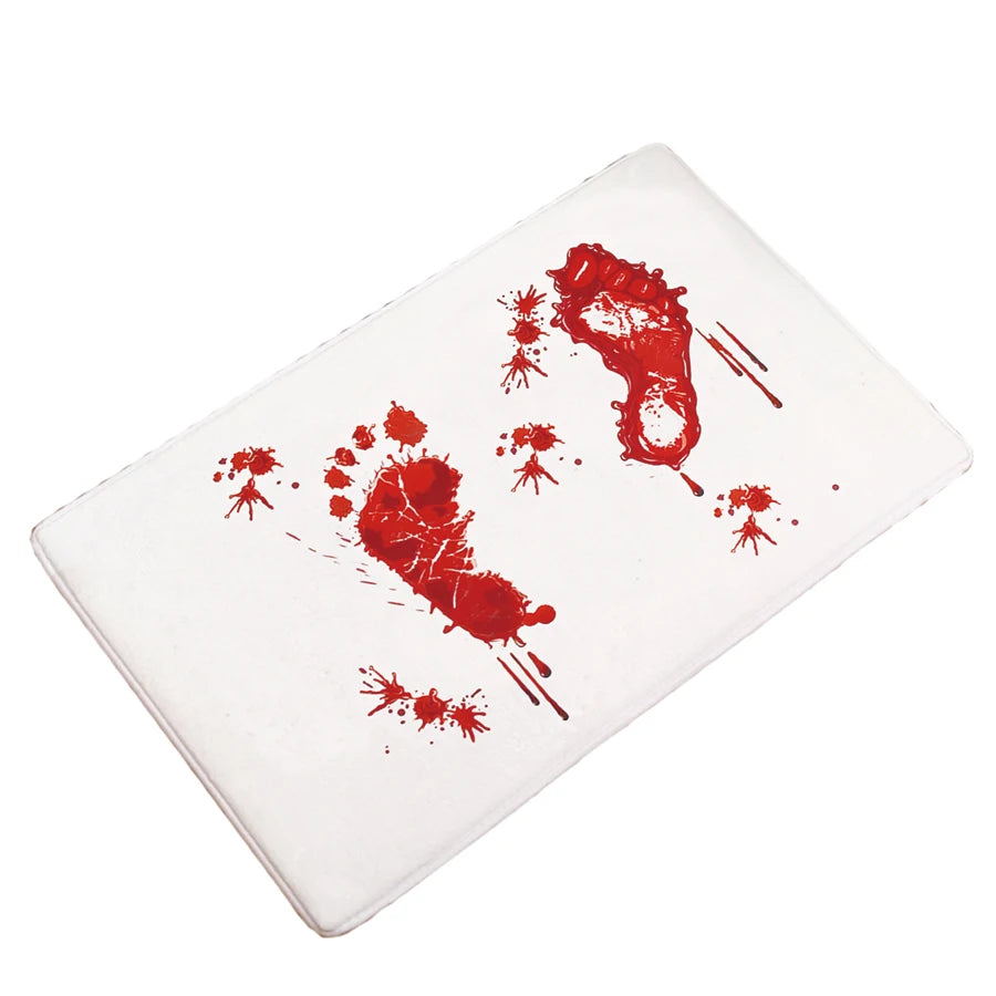 Blood Print Flannel Doormat