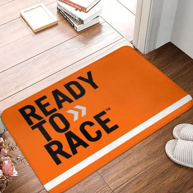 Motorcycle Rider Ready to Race Mat