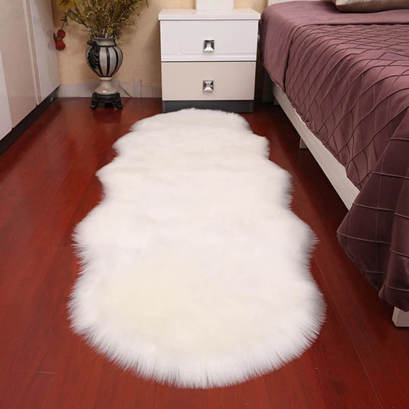 Plush Soft Sheepskin Bedroom Rug