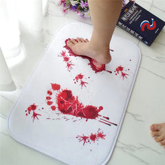 Blood Print Flannel Doormat