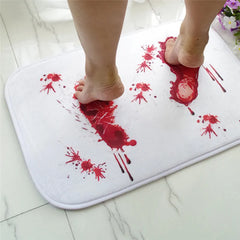 Blood Print Flannel Doormat