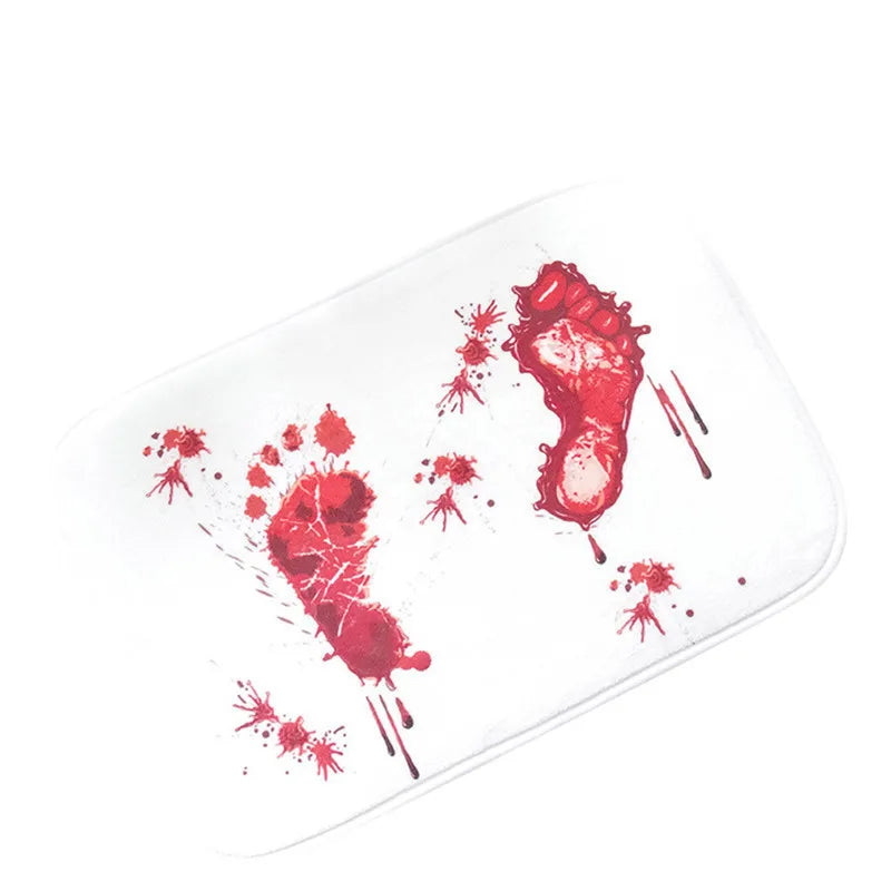 Blood Print Flannel Doormat